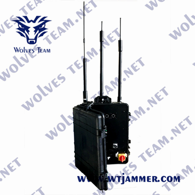 5g jammer portátil exterior do sinal da bomba 500m 500 watts