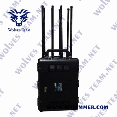 Poder superior impermeável do jammer 2000m do sinal do zangão para GPS WiFi 2.4G 5.8g