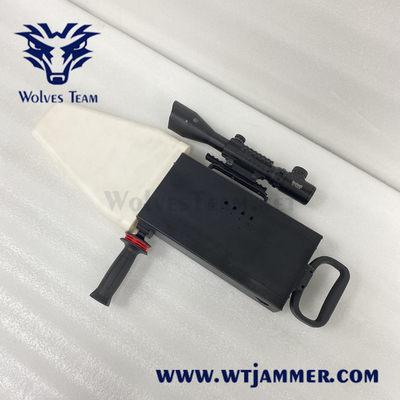 Tipo anti construtor do rifle do sinal de GPS Wifi da arma do jammer do zangão 1000-1500 medidores que interceptam o zangão