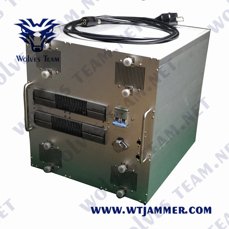 Celular 2g/3g/4g/5g/wifi 2.4g/gps jammer de sinal de alta potência militar omni direcional antena 1000 metros de alcance