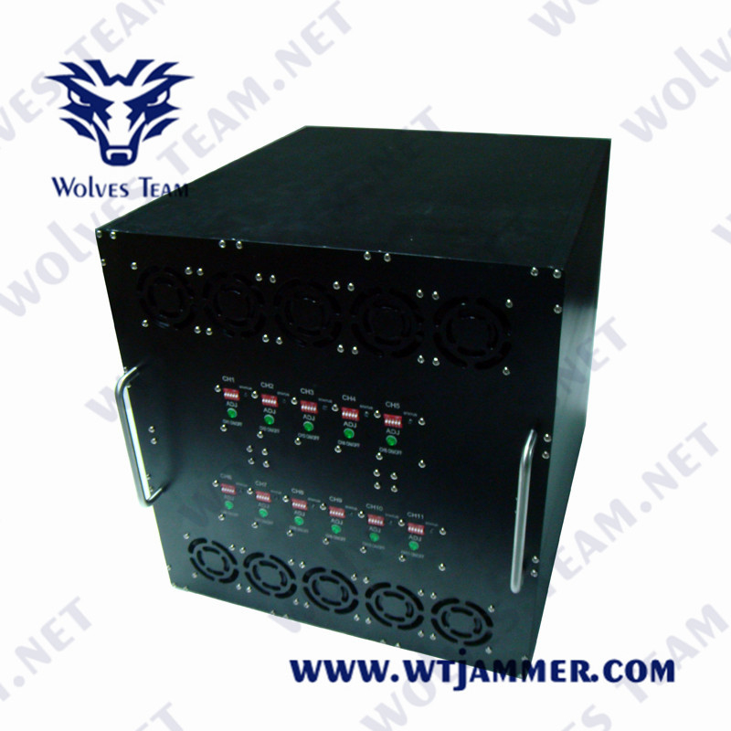 Veículo GSM UMTS/3G 4G 5G UHF Jammer Celular Sinal Jammer 6230-6430MHz Sinal Jammer