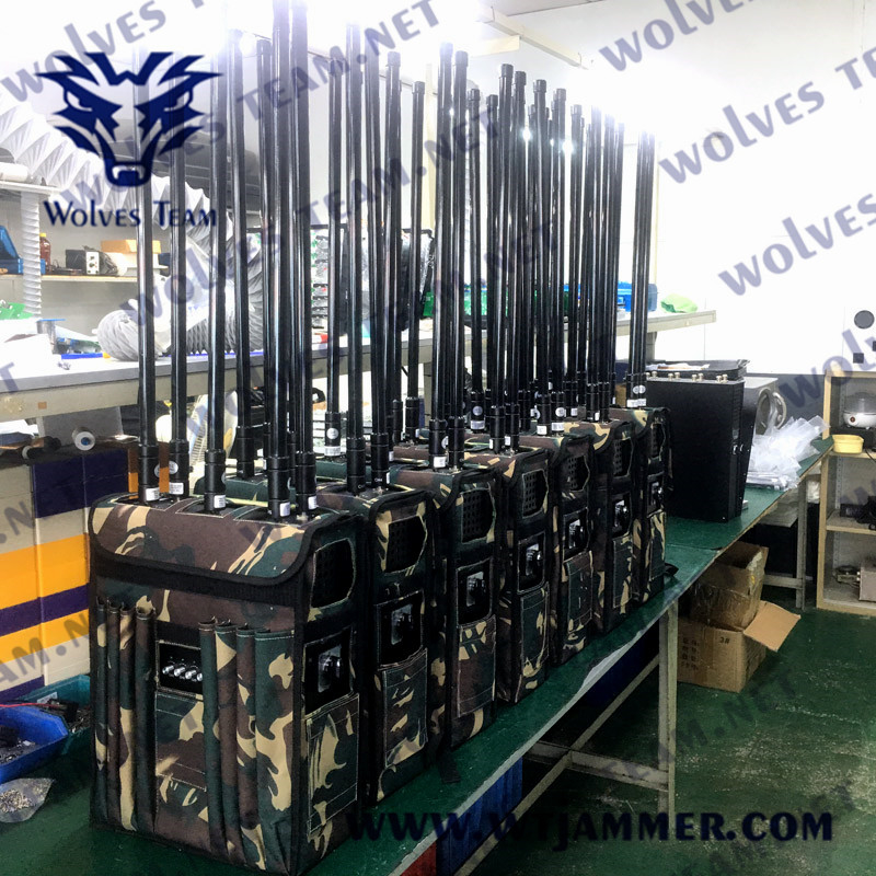 10 Bandas Mochila Jammer de sinal 25-300mhz GSM 3g 4g telefone celular RF bomba