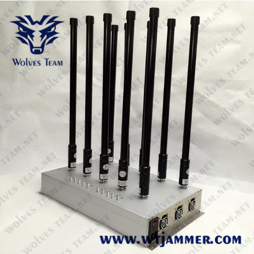 Jammer GPS WiFi do sinal do telefone celular da frequência ultraelevada G/M 3G 4G 5G do VHF/uso da sala de reunião jammer de Bluetooth Lojack