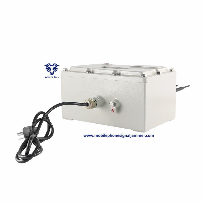 Uso de utilização impermeável exterior do jammer da prisão do sinal do zangão para o jammer do sinal de 80W 120m WiFi2.4G Bluetooth