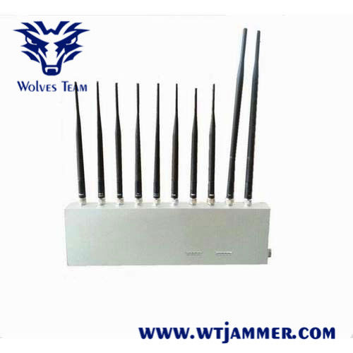 10 faixas 16 de 3G 4G GPS WiFi LoJack do VHF da frequência ultraelevada watts de jammer do sinal