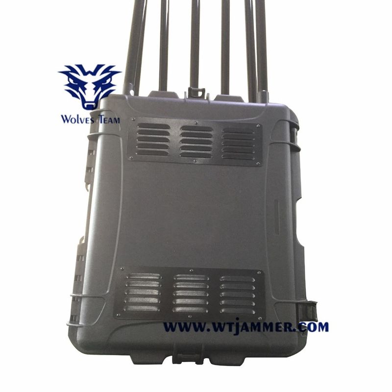 Jammer do sinal do telefone celular do RF WIFI do jammer da bomba do veículo com o trem do DDS que bloqueia o sistema