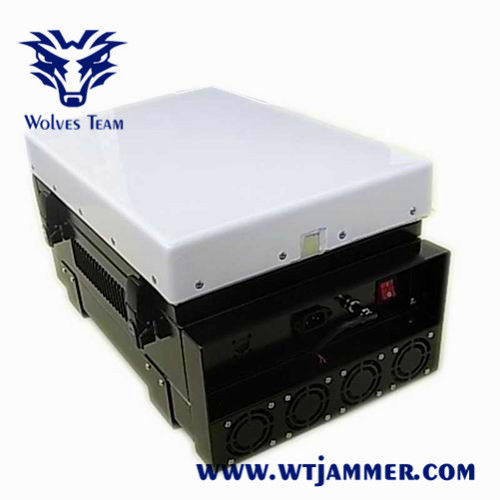 Jammer exterior impermeável do zangão do UAV do sinal do RF GPS WIFI do Portable do poder superior 350W militar