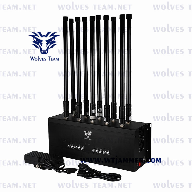 10 jammer móvel portátil do sinal de WIFI GPS Lojack do jammer da G/M CDMA das faixas