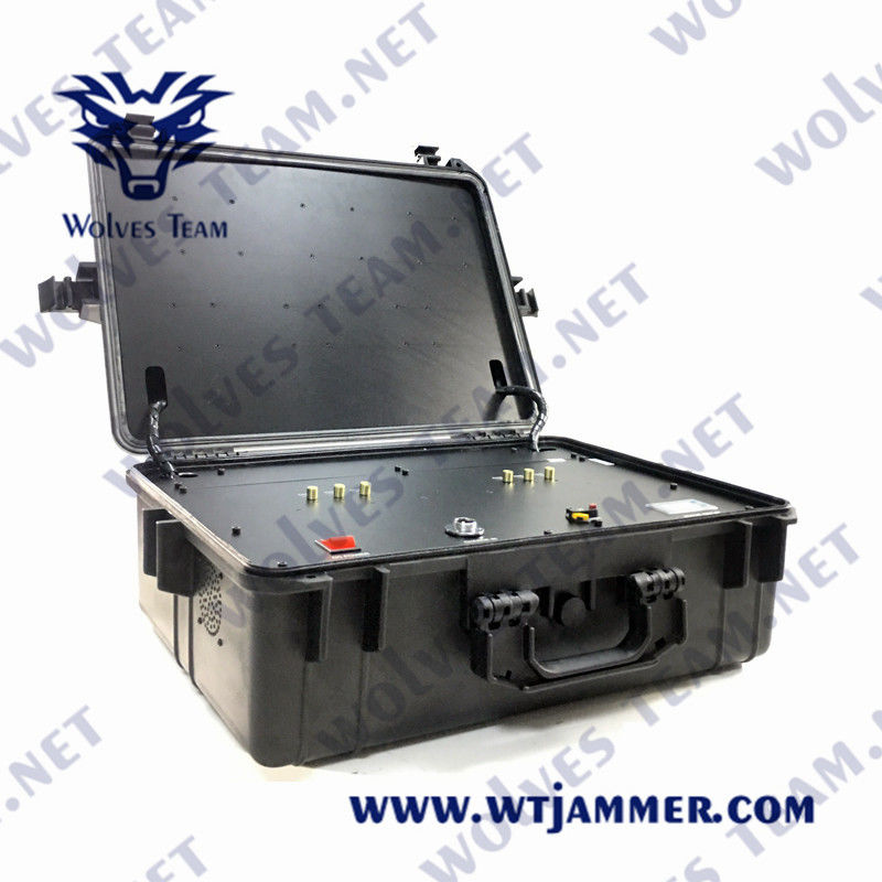 O jammer portátil 2500m PLL do zangão do UAV do RF GPS WIFI 5.8G sintetizou