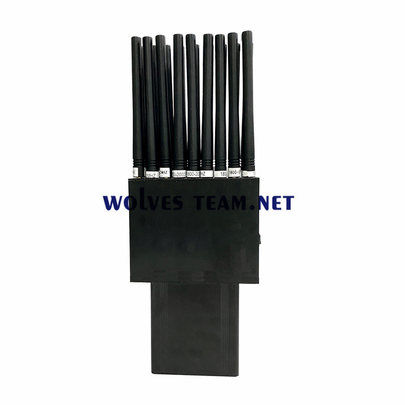 18 jammer portátil das faixas 2G 3G 4G 5G todo o jammer até 30M de GPS L1 L2 L5 Lojack WiFi GPS RF 315/433/868MHz
