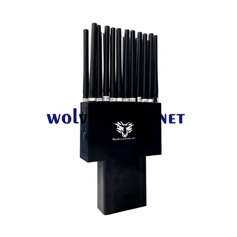 faixas internas de GPS L1 L2 L5 Lojack WiFi GPS RF 22 do jammer do sinal de 868MHz 3G 4G 5G