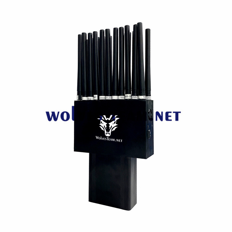 22 telefone celular G/M 3G 4G 5G Wifi GPS Lojack do jammer do sinal das faixas 22W RF