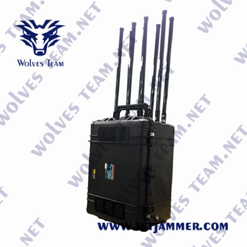 terrorismo militar dos canais 2G 3G 4G 5G G/M CDMA do jammer 8 do sinal de 300W Lte anti
