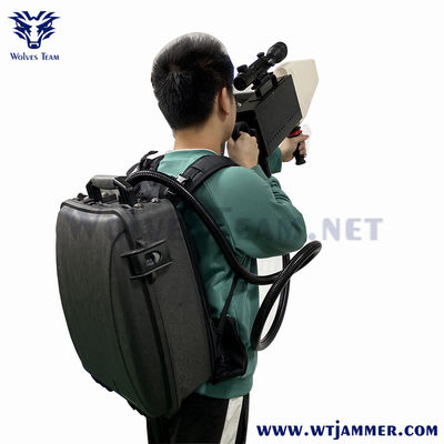 Mochila de segurança GPS WIFI5.8G Drone Jammer de sinal 5000M Proteção VIP Militar