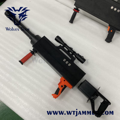 GPSL1 Handheld portátil, WIFI2.4G, jammer do zangão do sinal 5.8g com tempo de trabalho da bateria 1 hora