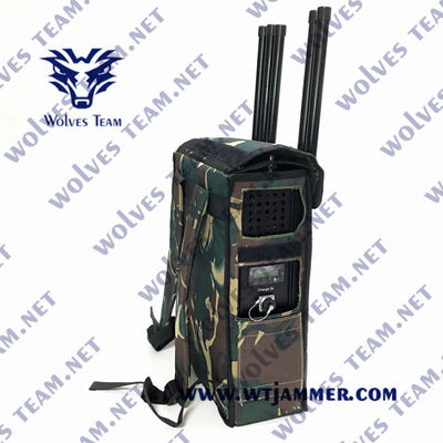 Interruptor de sinal de mochila de alta potência Até 200 metros de alcance com potência de RF de 160W