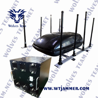 Faixa de interferência até 300 metros Telefone celular 20-6000Mhz Dispositivo de interferência fabricado com liga de alumínio