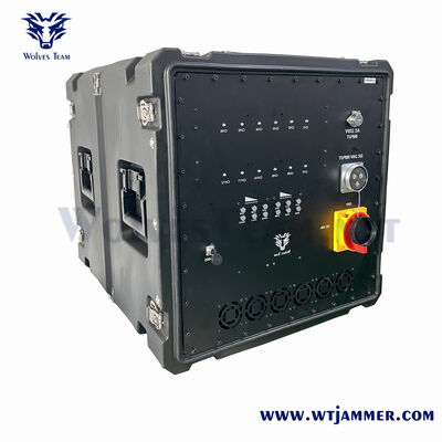 Sistema de Bloqueador de Sinais Jammer de Bomba IED Montado em Veículo, Cobrindo Frequências 2G 3G 4G GPS WIFI e 5.8G para Segurança de Comboios Militares
