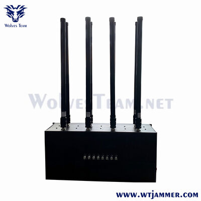 8 Band Desktop GPS Wifi Jammer Cobertas Lojack Bluetooth 5G