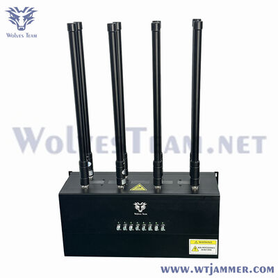 20W 8-Band Bloqueador de Sinal de Mesa de Alta Potência Bloqueador Sem Fio de Frequência Completa