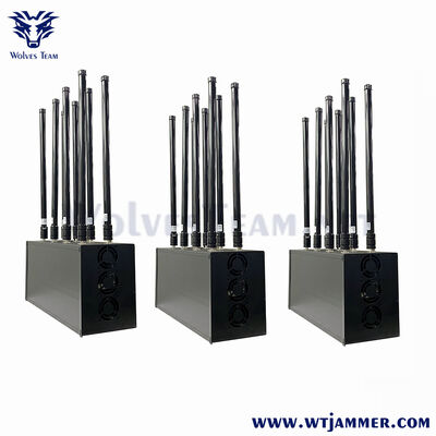 O jammer do RF da mesa de 16 portos destrói 2g 3G 4G 5g CDMA Dcs Phs WiFi