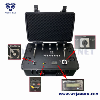 Jammer de sinal portátil de 4 canais 20W mini para transporte de bolso e privacidade pessoal