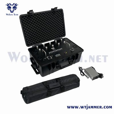 11 bandas 90W All Frequency Roda de bagagem interferente de sinal portátil para controle de privacidade temporário