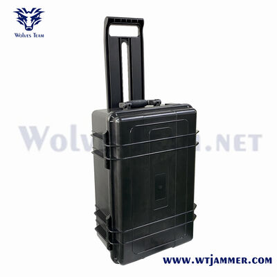 5 bandas 40W maleta de rodas Full Band Jammer de sinal para isolamento de sinal sala de aula