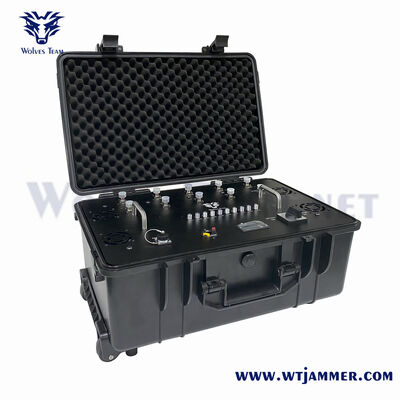 16 canais 260W Trolley de rodas todos os interferentes de sinal de frequência para grande espaço confidencialidade