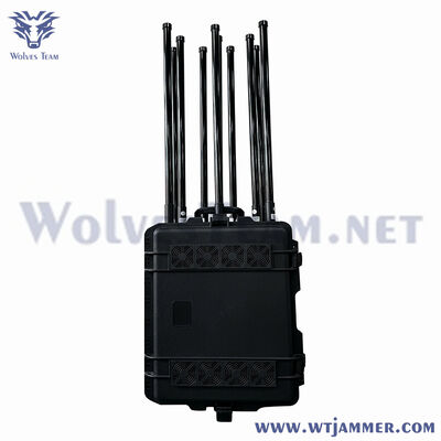 10 Bandas 1000W Trolley High Power Jammer de sinal