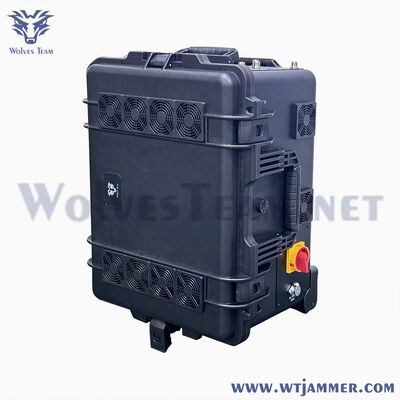 10 canais 800W Trolley Bloco de bloqueio de sinal de alta potência 5G / 4G / 3G / 2G / WiFi / GPS