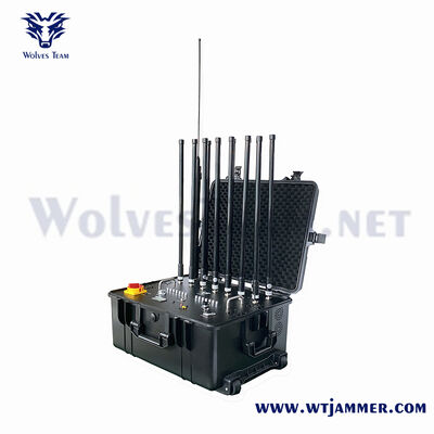 400W 8 Bandas Trolley Jammer de sinal, Design compacto para fácil implantação