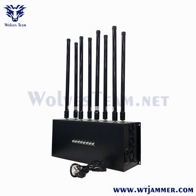 12 canais Full Band Desktop Jammer de sinal Anti-Drone & Anti-Rastreamento