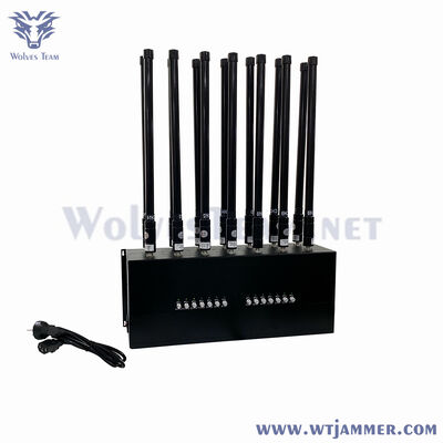 Telefone celular de nível industrial de 8 bandas 600W e bloqueador de sinal sem fio para segurança interna