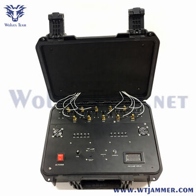 350W resistente à água ventilador arrefecido rack montado drone interferente de sinal com casters durável