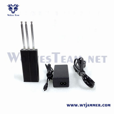 10M 100-240V Handheld Signal Jammer Built In Battery