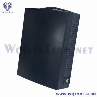 Jammer preto do sinal de GPS e de sinal 4G do poder superior com bateria completa construída para Celling