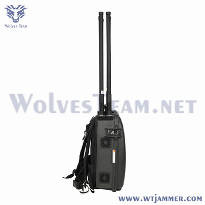 Jammer da mochila de alta potência de 8 antenas para a segurança da proteção VIP GPS WIFI bloqueador de sinal de telefone celular