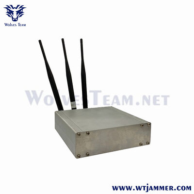 3 antenas Desktop GPS WiFi Signal Jammer Block Câmera sem fio 2.4G Rastreador GPS Bloqueador de sinal anti rastreamento para sala de exames de reuniões confidenciais