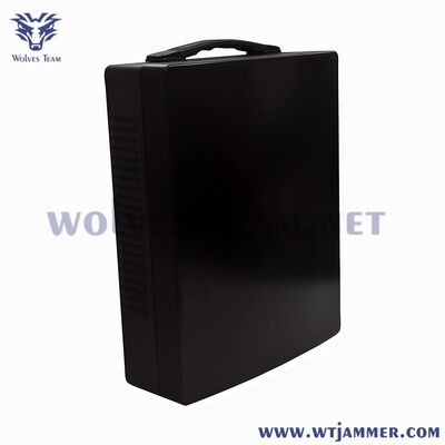 Wolves Team Portátil Mala Drone Jammer Quatro Ventiladores de Refrigeração Dissipação de Calor Controle de Canal Separado Equipamento de Segurança
