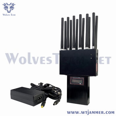 45W 10-20m Jamming Radius 16 Antenna Handheld Jammer For anti cellphone and GPS 