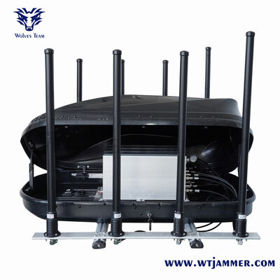 DDS Full Bands Walky-Talky TETRA 800w Veículo GPS Jammer 1000m