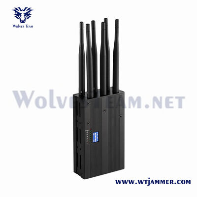 Jammer de Sinal Portátil de Curto Alcance e Econômico de 6W com Carregador Veicular para Implantação Externa