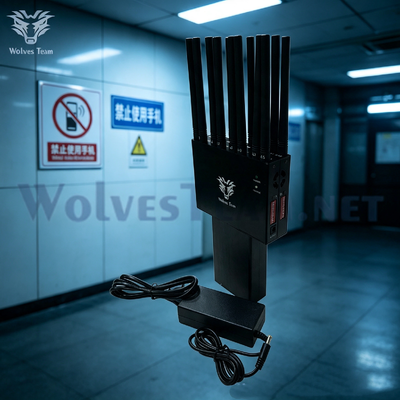 Handheld Signal Jammer Portable Device Capable of Jamming 3G 4G 5G WiFi Bluetooth Cell Phone and Drone Signal Networks