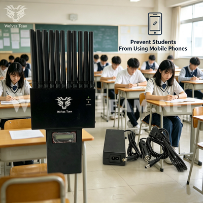 Display LED Nova Geração Portátil Bloqueador de Sinal Ampla Faixa de Bloqueio Para Salas de Aula Para Bloquear Celulares de Alunos e Prevenir Cola em Provas