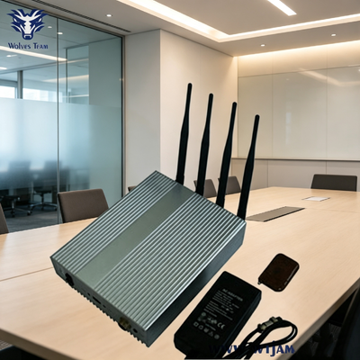 Bloqueador 3G 4G 5G de 4 Antenas Selecionável para Montagem em Parede Interna para Salas de Reunião Confidenciais de Alta Segurança