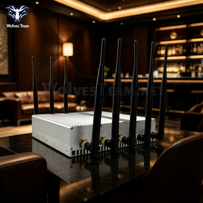 Bloqueador de Sinal de Mesa Personalizado de 8 Bandas e 40W para Celular e Rastreamento de Localização GPS para Locais Confidenciais na África do Sul