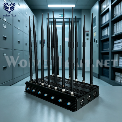 14-Antena Ajustável de Alta Potência Jammer para 3G 4G 5G WiFi UHF VHF GPS Lojack e Controle Remoto para Inteligência de Segurança Nacional