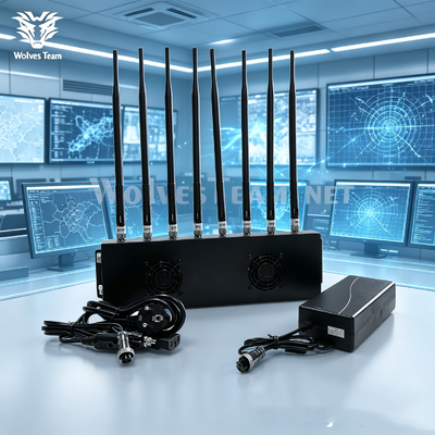 8-Antena Bloqueador de Sinal de Telefone e GPS de Alta Potência para Instalações Confidenciais Nacionais Seguras ou Aplicação da Lei