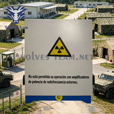 240W Alta Potência 12 Bandas GSM Celular e Wi-Fi Anti-Drone à Prova d'Água para Segurança de Perímetro de Acampamento das Forças Armadas